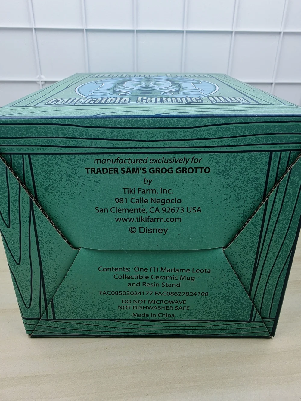 Disney Madame Leota Trader Sams Artist Tank Ceramic Mug - Picture 3 of 15